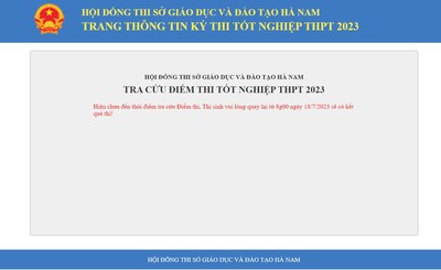 Tra cứu điểm thi tốt nghiệp THPT 2023 tỉnh Hà Nam chính xác nhất