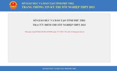 Tra cứu điểm thi tốt nghiệp THPT 2023 tỉnh Phú Thọ chính xác nhất