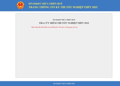 Tra cứu điểm thi tốt nghiệp THPT 2023 tỉnh Thừa Thiên Huế chính xác nhất