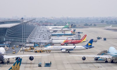 Do ảnh hưởng của bão số 1, tạm thời đóng cửa sân bay Nội Bài, Vân Đồn và Cát Bi