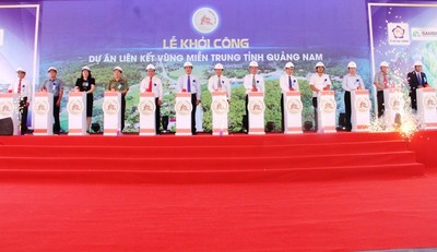 Quảng Nam khởi công dự án giao thông liên kết vùng miền trung