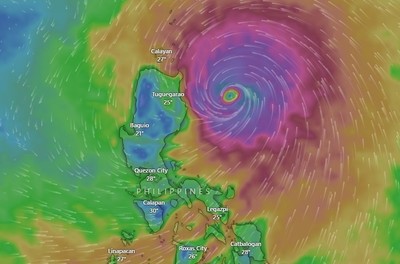 Philippines sơ tán người dân ven biển tránh siêu bão Doksuri