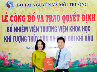 PGS.TS Phạm Thị Thanh Ngà giữ chức viện trưởng Viện Khoa học Khí tượng Thủy Văn&Biến đổi Khí hậu