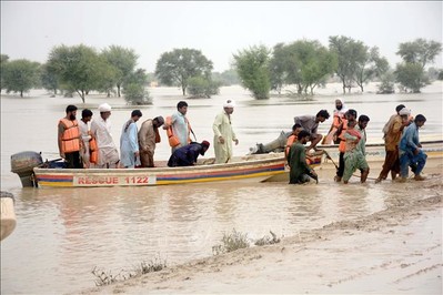 Pakistan: Sơ tán hàng trăm người dân do lũ lụt tại tỉnh Punjab