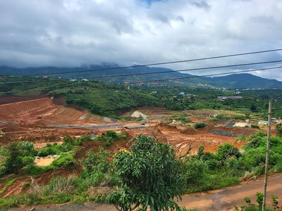 Lâm Đồng: Sạt trượt sụt lún gần dự án hồ chứa nước Đông Thanh diễn biến phức tạp