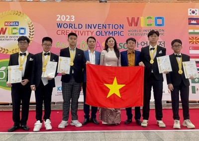Đoàn học sinh tỉnh Hòa Bình giành 2 Huy chương Vàng tại WICO 2023
