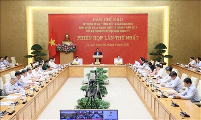 Thủ tướng chủ trì họp Ban Chỉ đạo tổng kết Nghị quyết của Bộ Chính trị về hội nhập quốc tế
