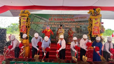 Bến Tre khởi công xây dựng hạ tầng Khu công nghiệp Phú Thuận
