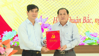 Ông Nguyễn Ngọc Thạch làm Bí thư Huyện ủy Hàm Thuận Bắc, tỉnh Bình Thuận