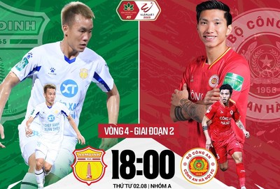 Trực tiếp TX Nam Định vs CA Hà Nội 18h00 hôm nay 2/8 trên FPT Play