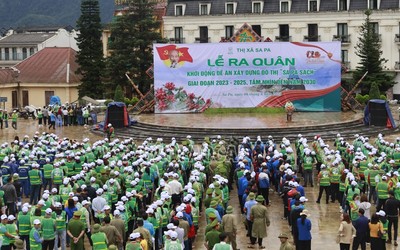 Lào Cai ra quân khởi động Đề án xây dựng đô thị “Sa Pa sạch” giai đoạn 2023 - 2025
