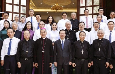 Chủ tịch nước Võ Văn Thưởng thăm, gặp gỡ Hội đồng Giám mục Việt Nam
