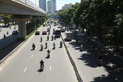 Hà Nội: Điều chỉnh dải phân cách trên đường Nguyễn Trãi