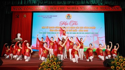 Bắc Giang: Hội thi dân vũ cho công nhân lao động ở các khu công nghiệp