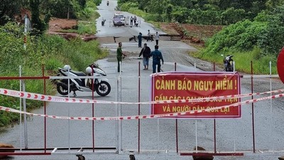 Lâm Đồng: Cảnh báo tình trạng sạt lở trên tuyến đường tránh TP. Bảo Lộc