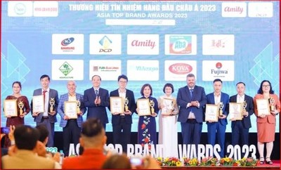 Fujiwa Việt Nam được vinh danh Thương hiệu tín nhiệm hàng đầu châu Á- Asia Top Brand Award 2023