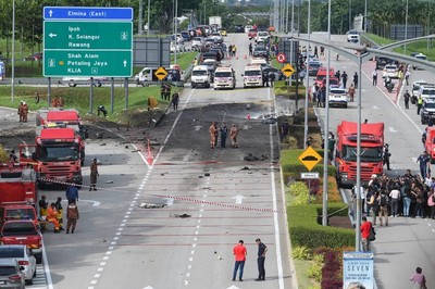 Rơi máy bay ở Malaysia khiến ít nhất 10 người thiệt mạng
