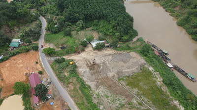 Bù Đăng: Các bãi tập kết cát tại xã Thống Nhất đều hoạt động trái phép