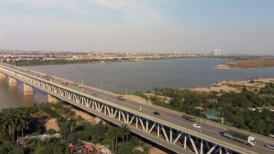 Hà Nội: Cấm các phương tiện lưu thông trên tầng 2 cầu Thăng Long trong 3 đêm để kiểm định