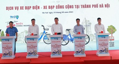 Hà Nội: Chính thức ra mắt dịch vụ xe đạp điện, xe đạp công cộng