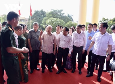 Tổng Bí thư Nguyễn Phú Trọng thăm và làm việc tại Lạng Sơn