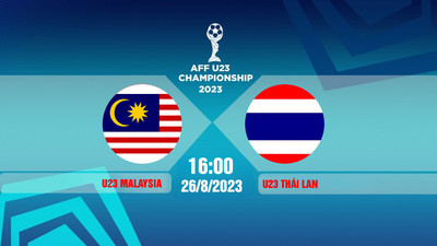 VTV5 Trực tiếp bóng đá U23 Malaysia vs U23 Thái Lan 16h00 hôm nay 26/8