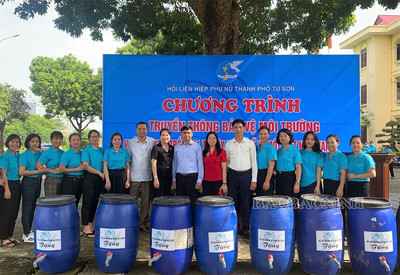 Hội LHPN thành phố Từ Sơn (Bắc Ninh) tổ chức truyền thông bảo vệ môi trường