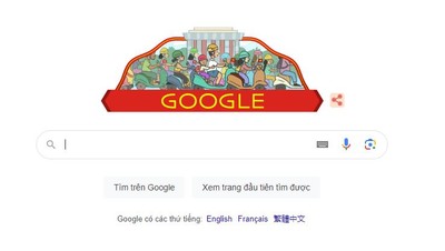 Google Doodle dùng hình ảnh chào mừng Ngày Quốc khánh Việt Nam