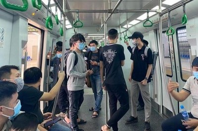 Tàu Cát Linh - Hà Đông phá kỷ lục lượt khách đi ngày Quốc khánh 2/9