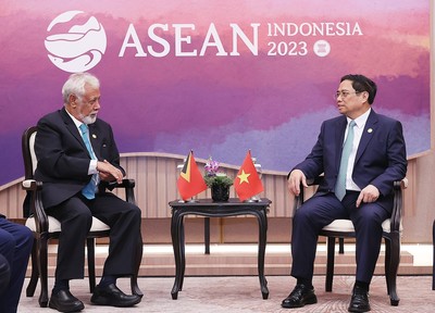 Thủ tướng Phạm Minh Chính gặp Thủ tướng Cộng hòa Dân chủ Timor-Leste