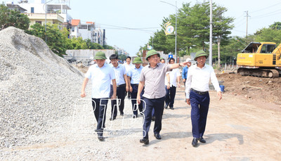 Kiểm tra tiến độ một số dự án tại thành phố Thái Bình