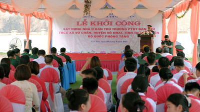 Thái Nguyên: Xây dựng nhà ở bán trú cho học sinh vùng cao ở huyện Võ Nhai