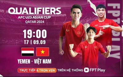 VTV5 Trực tiếp bóng đá U23 Việt Nam vs U23 Yemen 19h00 hôm nay 9/9