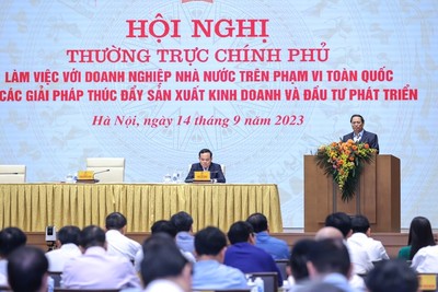 Thủ tướng Phạm Minh Chính chủ trì hội nghị làm việc với doanh nghiệp Nhà nước
