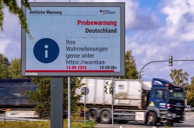 Thử nghiệm hệ thống cảnh báo sớm đề phòng tình huống khẩn cấp tại Đức