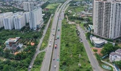 Thông xe đường song hành cao tốc TP HCM - Long Thành - Dầu Giây