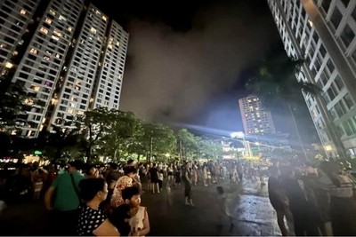 Quảng Ninh: Dập tắt đám cháy căn hộ chung cư tại TP Hạ Long