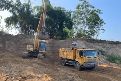 Phú Thọ: Xử phạt hơn 600 triệu đồng do khai thác cát, sỏi trái phép