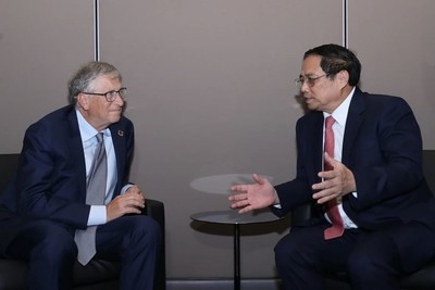 Thủ tướng Phạm Minh Chính tiếp tỉ phú Bill Gates tại Mỹ