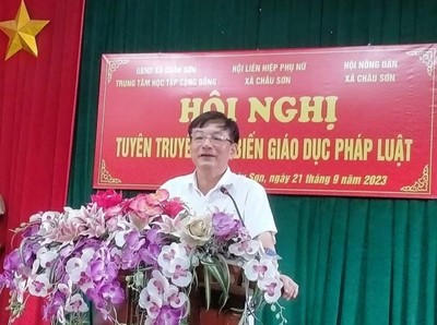Ba Vì- Hà Nội: Xã Châu Sơn đẩy mạnh công tác tuyên truyền giáo dục về pháp luật