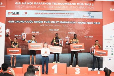 58 kỷ lục mới được thiết lập tại giải chạy Hà Nội Marathon Techcombank mùa thứ 2
