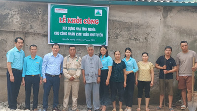 Khởi công xây dựng nhà tình nghĩa cho công nhân môi trường tại Sơn La