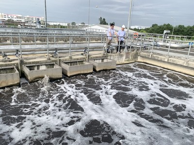 Thăm Nhà máy xử lý nước thải Khu công nghiệp Thăng Long 2 Hưng Yên