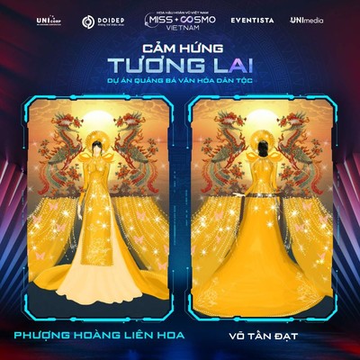 Mãn nhãn bài dự thi trang phục Dân tộc Hoa hậu Hoàn vũ Việt Nam