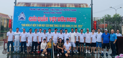 Tiền Giang: Huyện Châu Thành tổ chức giải quần vợt Hữu nghị năm 2023