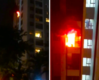 Cháy tại căn hộ chung cư nghi do bắn pháo vui Trung thu