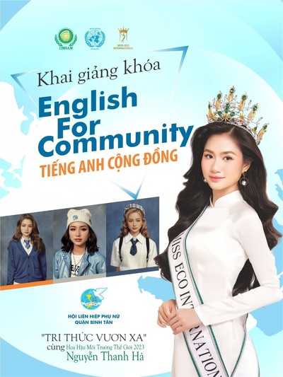 Hoa hậu Nguyễn Thanh Hà khởi động dự án “Tiếng Anh cộng đồng”