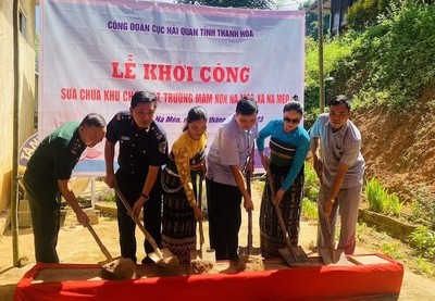 Thanh Hoá: Khởi công xây dựng, sửa chữa điểm trường mầm non bản Cha Khót