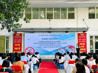 Quận Ba Đình (Hà Nội) phát động đợt cao điểm phòng chống dịch bệnh sốt xuất huyết