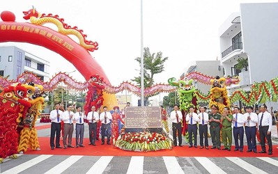 TP Uông Bí đã tổ chức Lễ gắn biển công trình tuyến đường Trần Hưng Đạo kéo dài